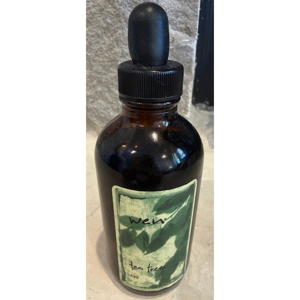 Wen by Chaz Dean Tea Tree Oil 4 fl oz Amber Glass Bottle with Dropper Multi-Use